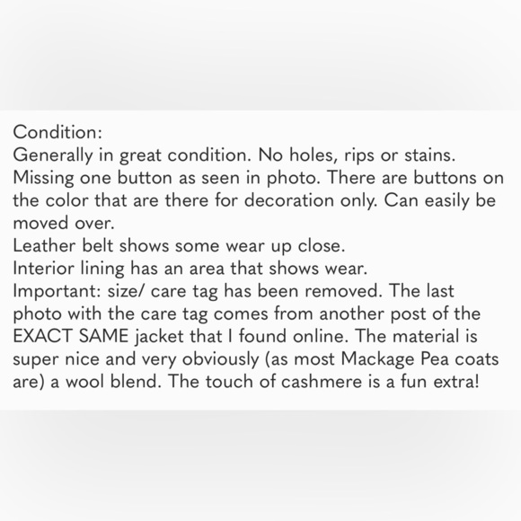 MACKAGE wool coat, chocolate brown, women’s, designer - Picture 10 of 10